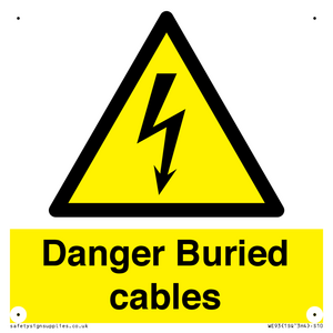 Danger Buried cables